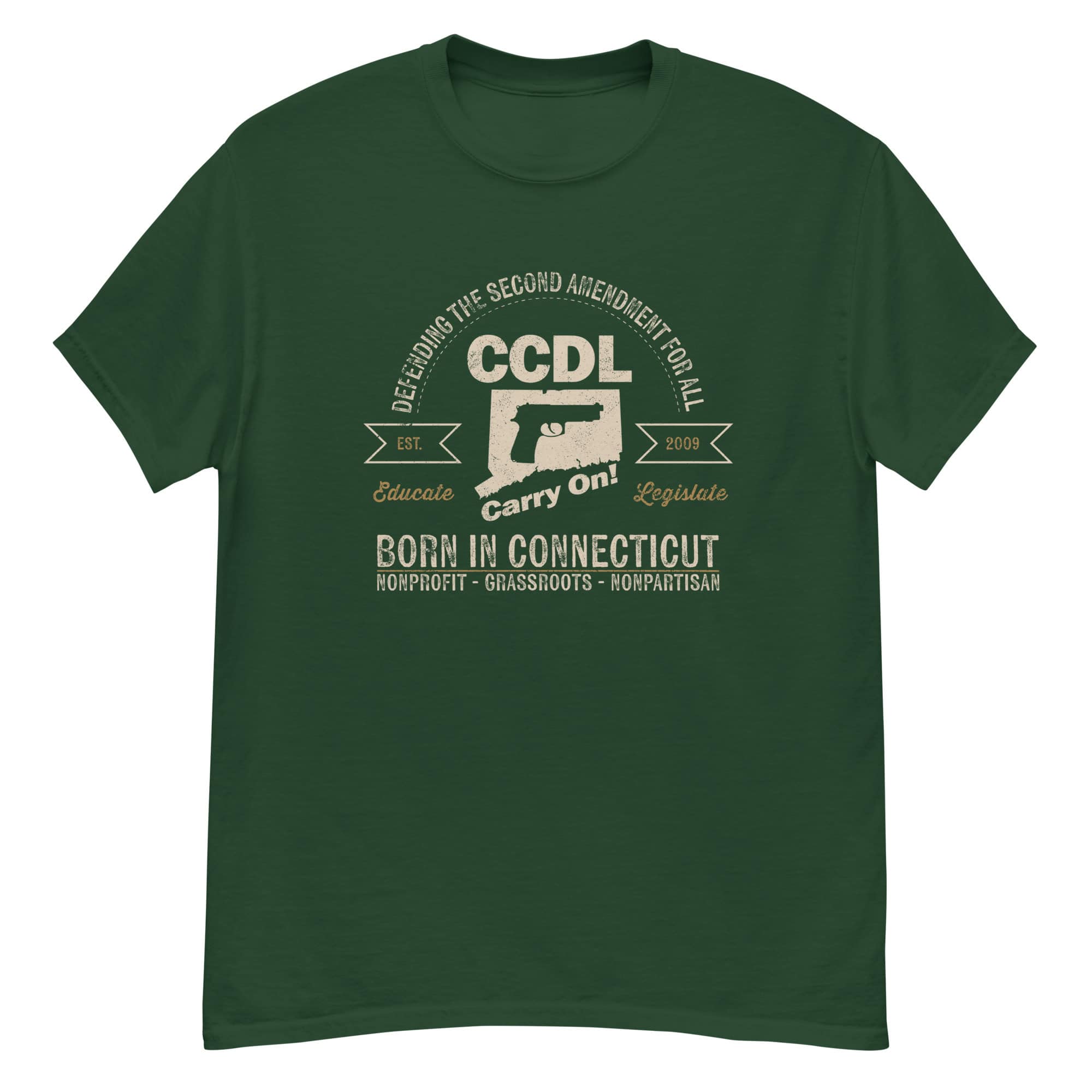 "Born in Connecticut" Retro Unisex classic tee - Image 5