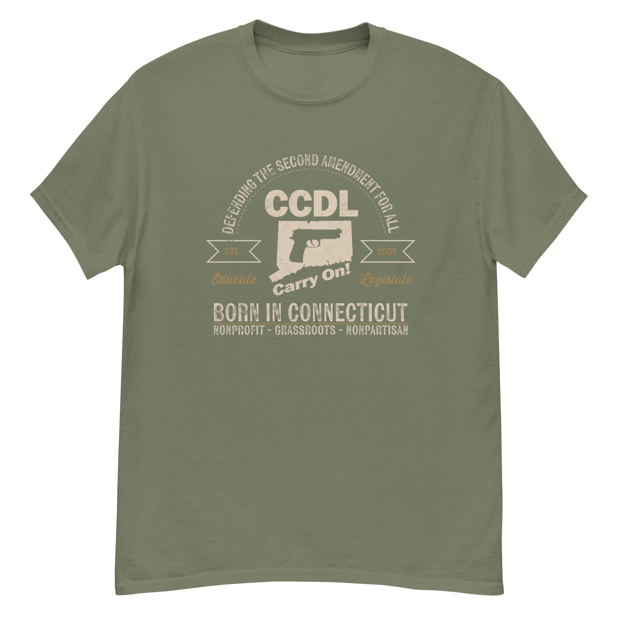 "Born in Connecticut" Retro Unisex classic tee - Image 8