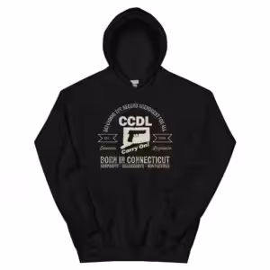 "Born in Connecticut" Retro Unisex Hoodie