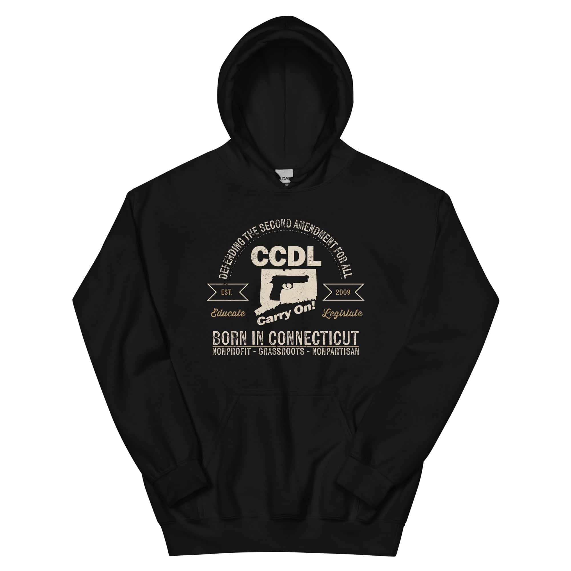 "Born in Connecticut" Retro Unisex Hoodie