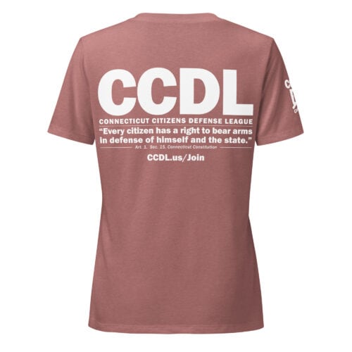 "CCDL Sleeve Logo" Women's Relaxed V-Neck Tee - Image 11