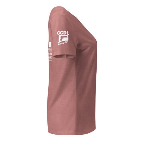 "CCDL Sleeve Logo" Women's Relaxed V-Neck Tee - Image 12