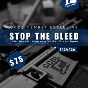 CCDL Member Exclusive: Stop The Bleed 1/24/26