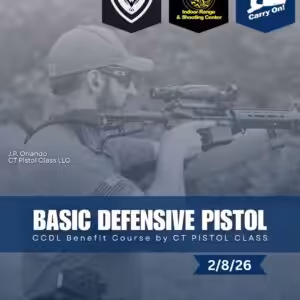 Benefit Course: Basic Defensive Pistol 2/8/26